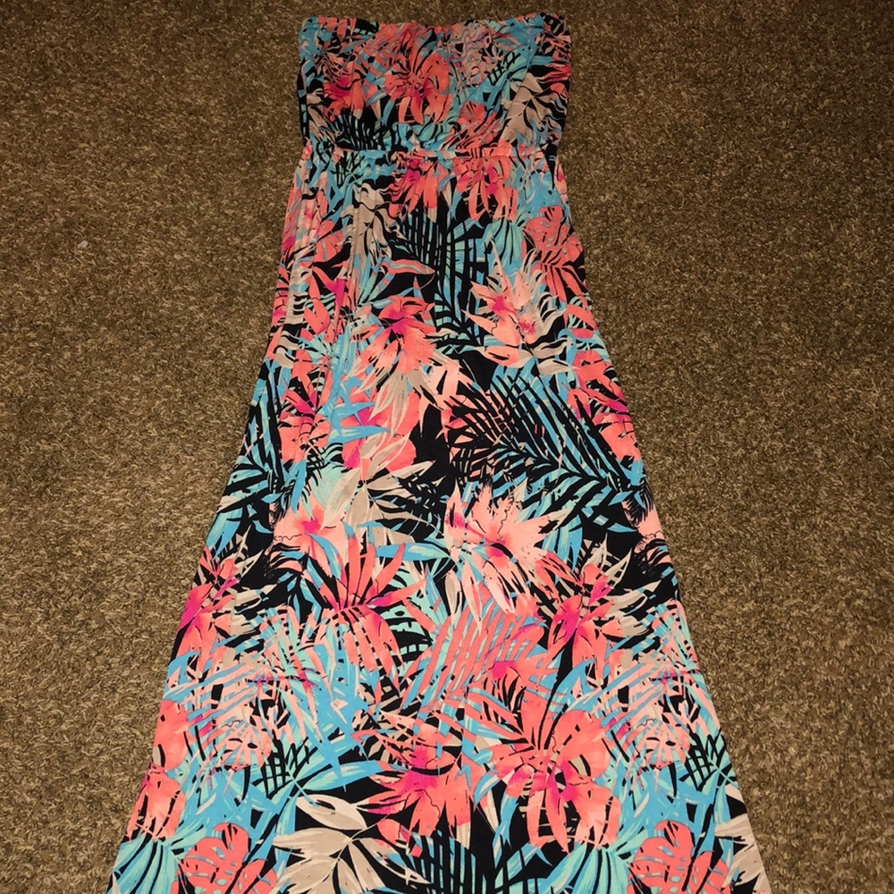 Tropical maxi dress